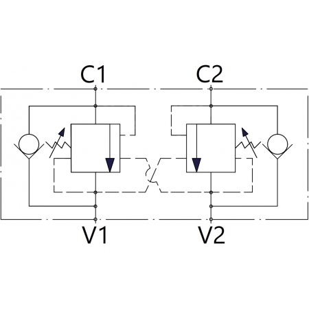 Siłownik CJ2F 63x36 800 z zaworem regulowanym 3/8''